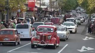 Rock N Hop classic cars cruise through Timaru NZ [upl. by Shelton]