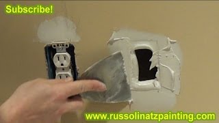 Drywall Repair  How to Fix a Small Hole in the Wall using California Patch Part 2 [upl. by Onifled63]