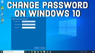 How To Change Password In Windows 10 [upl. by Milka78]