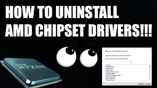 How To Uninstall AMD Chipset Drivers CORRECTLY PCI GPIO2 etc [upl. by Htaeh]