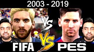 RONALDO  MESSİ  NEYMAR  FİFA VS PES  2003 DEN 2019 A KADAR [upl. by Erhart]