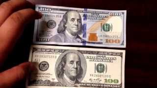 NEW 100 HUNDRED DOLLAR BILL REVIEW AND COMPARISON [upl. by Xenophon]