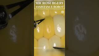 Microsurgery Assistance Robot Suturing a Corn Kernel with Tiny Suture shorts tech robot medical [upl. by Aekerly]