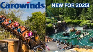 Carowinds NEW for 2025 Roller Coaster and Water Ride [upl. by Silvanus]