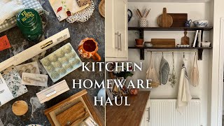 kitchen homeware haul  cottagecore english country home inspired  dunelm tkmaxx matalan  more [upl. by Anidem]