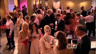 Gossip Girl 4x19 Petty In Pink  Pink Party DanampBlair Kiss [upl. by Akcirahs]