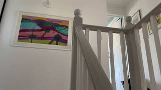 How to paint a wooden stair bannister rail [upl. by Eetsirhc444]