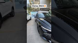 New Hyundai Verna 2023 🔥Turbo Petrol Black Colour  shorts youtube youtubeshorts hyundai verna [upl. by Kaplan610]