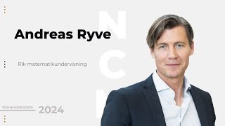 Andreas Ryve Rik matematikundervisning [upl. by Einohpets]