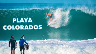 Surfing DREAM WAVES at PLAYA COLORADOS in NICARAGUA [upl. by Ahcsrop]