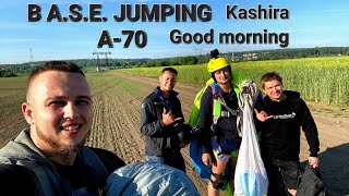 BASEJUMPINGКашираA70ДоброеБОДРОЕ утроdlb  RetrodanceGoPro10 AdrenalineStudentbasejump [upl. by Maddis]