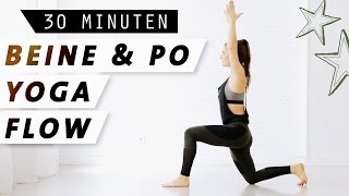 Yoga Beine und Po  Effektives Workout für einen knackigen Hintern [upl. by Huskey]