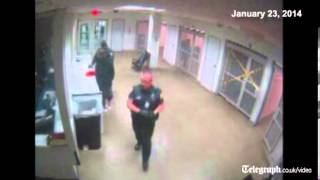 Police release footage of Justin Bieber being processed in jail  prison CCTV [upl. by Gilud]