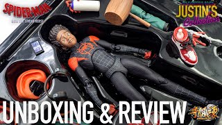 Miles Morales Into the SpiderVerse Sentinel SV Action 112 Scale Figure Unboxing amp Review [upl. by Enad]