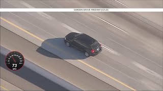 Live Driver leads officers in chase in Orange County [upl. by Mchail386]