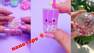 DIY Nano Tape Ballons 🎈🎈 ✨ this making 🎨🎭 art craft for nano tape nanotape craftartist 🎨🎨 [upl. by Harrow]