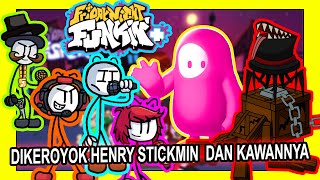 FNF TANTANGIN KARAKTER GAME HENRY DAN FALL GUYS   FRIDAY NIGHT FUNKIN MOD INDONESIA [upl. by Iveson]