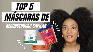 Top 5 MÁSCARAS de RECONSTRUÇÃO para CABELO CRESPO  SAH OLIVEIRA [upl. by Yettie]