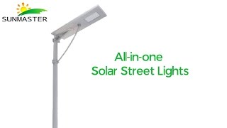 How does the All In One Solar Street Light work [upl. by Ahsimac]