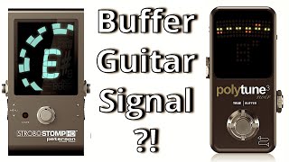 Buffer  Peterson Strobostomp HD vs TC Polytune 3 [upl. by Lomasi]