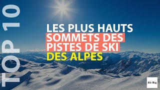 Les 10 plus hauts sommets des pistes de ski de France [upl. by Laine]