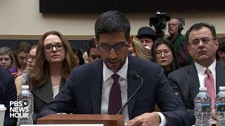 WATCH Google CEO Sundar Pichai gives his opening statement to the House Judiciary Committee [upl. by Aysahc]