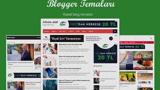 Kişisel blog temaları  Blogger Temaları [upl. by Atinihs]