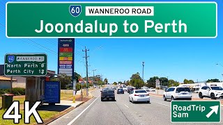 Drive to Perth City  from Joondalup Western Australia  Ambient Audio  POV [upl. by Anderson]