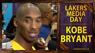 Lakers Media Day Kobe Bryant PT 1 I Dont Have Many Of These Left [upl. by Ailaht]