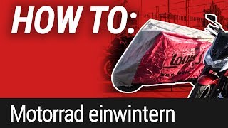 HOW TO Motorrad einwinterneinmotten [upl. by Steffi]