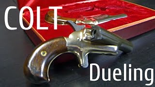 Antique Firearms Colt Derringer 22s Dueling Pistols [upl. by Ainot]