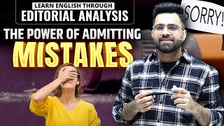 Its okay not to be Right  Editorial amp Articles Analysis  All Competitive Exams [upl. by Stoddard]