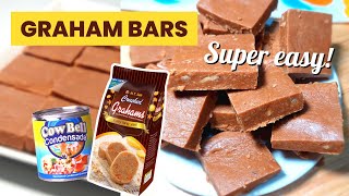 Condensed milk and Graham bars  Napakadaling Gawin  Easy Snack for Kids [upl. by Yotal]