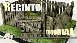 TUTORIAL Come costruire un recinto od una staccionata per presepe 52 [upl. by Ydniw]