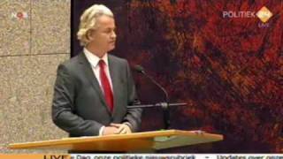 3716 september 2009 Algemene Beschouwingen Termijn 1 Geert Wilders PVV [upl. by Ondrea]