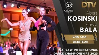 Cha Cha  Albert Kosinski amp Oliwia Bala  Amateur Latin  WIDC by DansInn Malitowski 2023 [upl. by Haim]