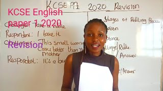 KCSE English paper 1 2020 Revision [upl. by Zil]