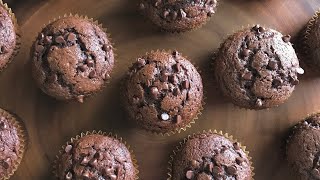 Healthy Chocolate Muffins  Flourless Gluten amp Dairy Free  No Added Sugar [upl. by Syla646]