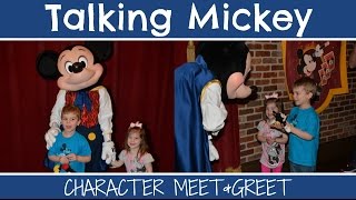 Talking Mickey  Character Meet and Greet January 2016 [upl. by Enelyaj]