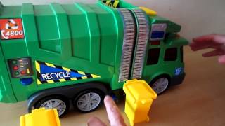 Awesome DICKIE TOYS RECYCLING GARBAGE Truck toy unboxing [upl. by Isa532]