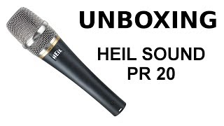 UNBOXING Heil Sound PR 20 dynamic microphone [upl. by Ned]