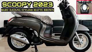 SCOOPY 2023 STYLISH MATTE BROWN [upl. by Ena986]