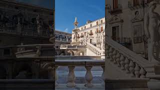 Fontana Pretoria Palermo Italy TravelwithHugoF Palermo fountain italia [upl. by Egiap]