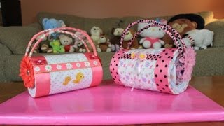 Diaper Cake Purse How To Make [upl. by Nella]