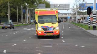 A1 Ambulance Schiphol 12111 met spoed aankomst bij het VUMC Amsterdam [upl. by Armelda]