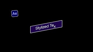 Stylize Text Animation in After Effects Tutorial [upl. by Thompson980]