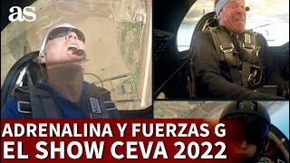 VUELO ACROBÁTICO  PILOTOS del CEVA frente a FUERZAS G ADRENALINA  Diario AS [upl. by Ardnazxela]