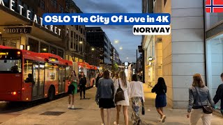 Oslo Norway 🇳🇴 July  2022  4K60fpsHDR Walking Tour [upl. by Eledoya576]