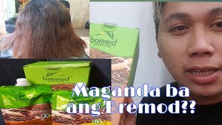 HAIR REBONDING USING BREMOD REBONDING CREAM COFFE VARIANT [upl. by Anilac]