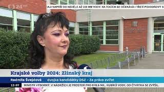 Krajské volby 2024 Zlínský kraj Radmila Švejdová DSZ  Za práva zvířat 000 [upl. by Relluf757]